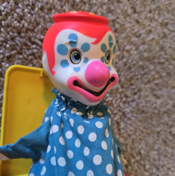 Mattel Vintage Retro Jack In The Box Clown Toy - Picture 9 of 9